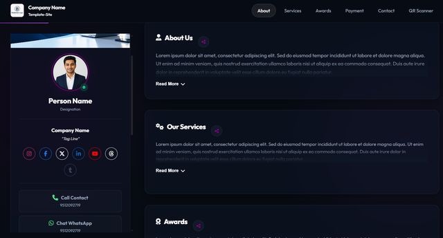 Mini website template 2